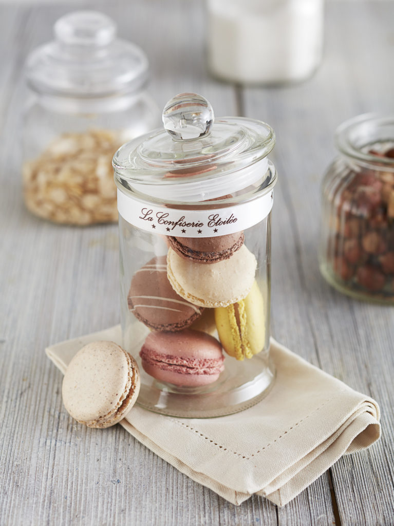 Macarons Foodfotografie Schokolade Mood Glas